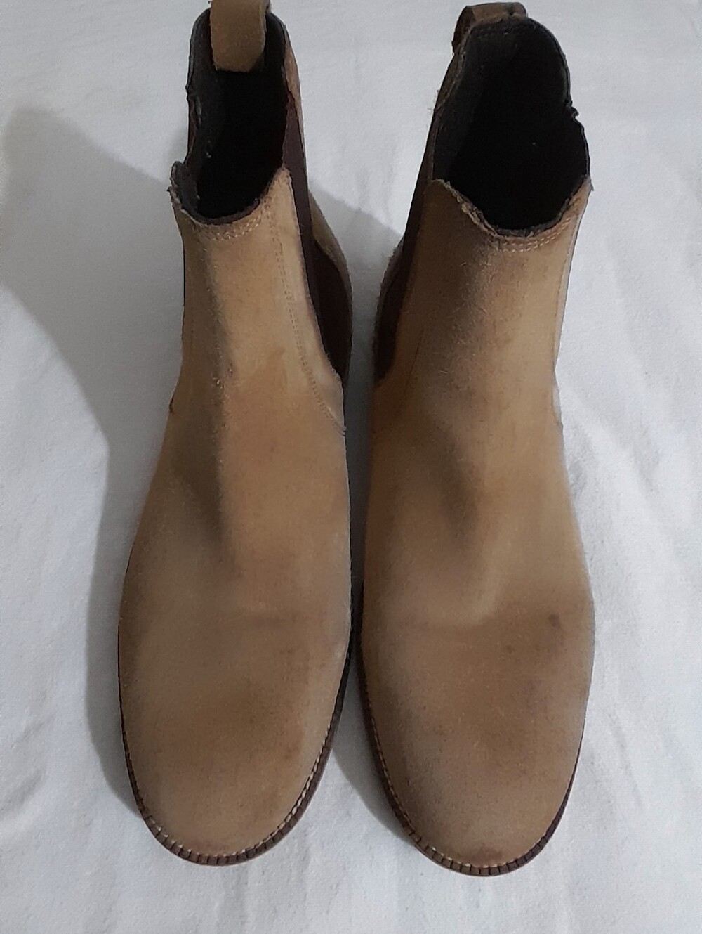 Men's Chelsea Boots in Tan Suede